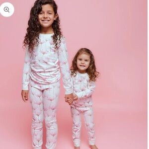 Norani Adorable Pink Floral - Organic Kids Pajamas - Pink Petals